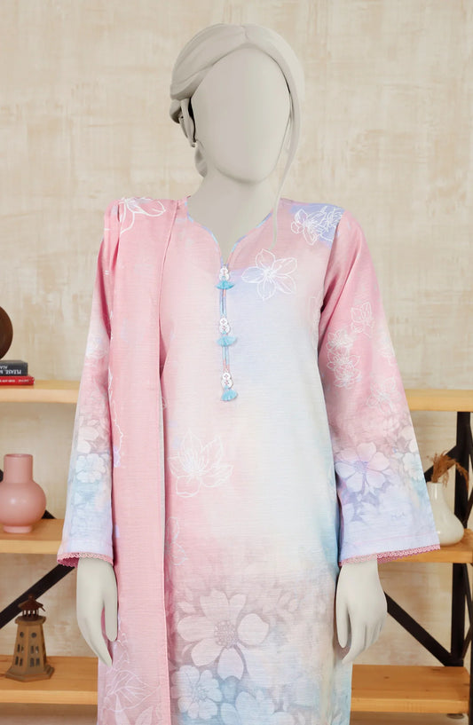 Lavender | Mtj-Tariq Jamil 3pc Unstitched Khaddar Suit