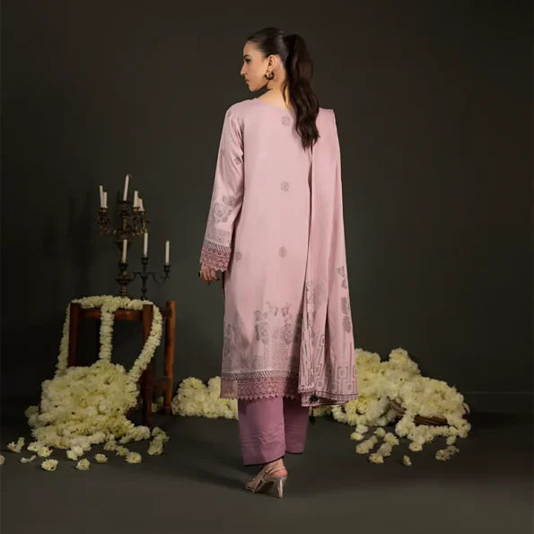 Lilac | Regalia 3pc Unstitched Jacquard Viscose