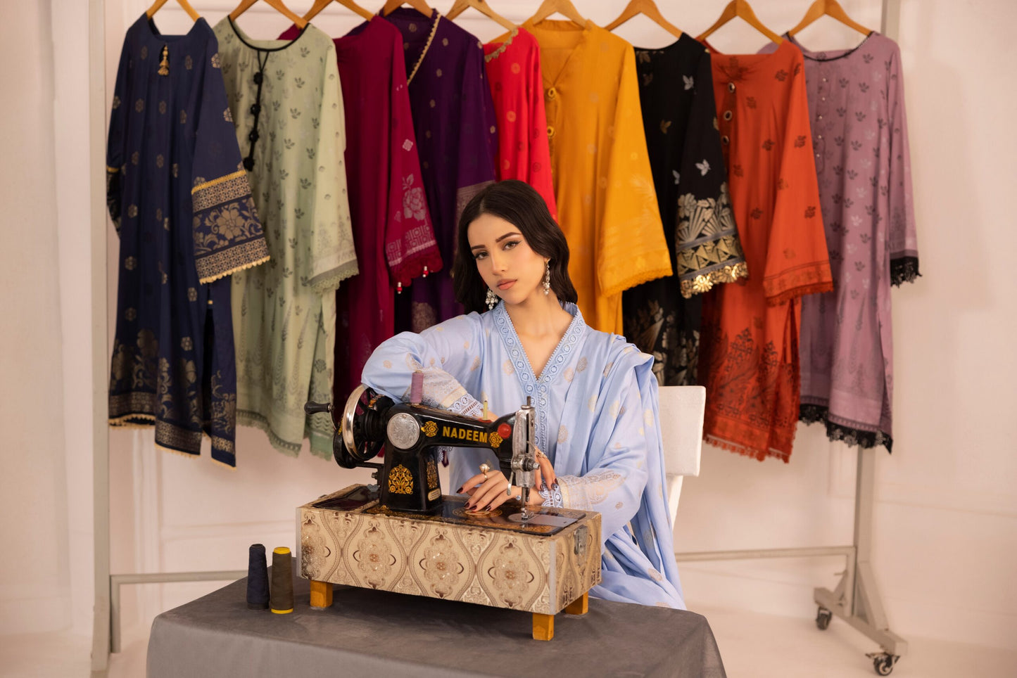 Sky Blue | Regalia 3pc Unstitched Jacquard Viscose