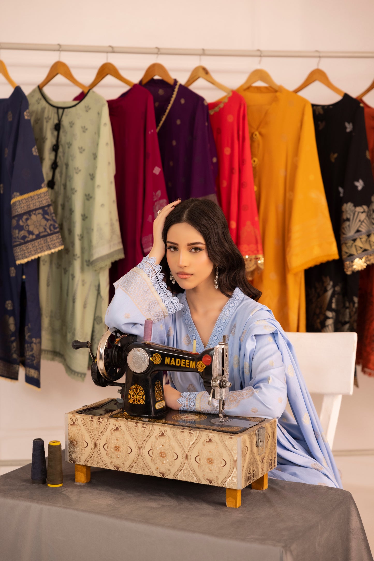 Sky Blue | Regalia 3pc Unstitched Jacquard Viscose