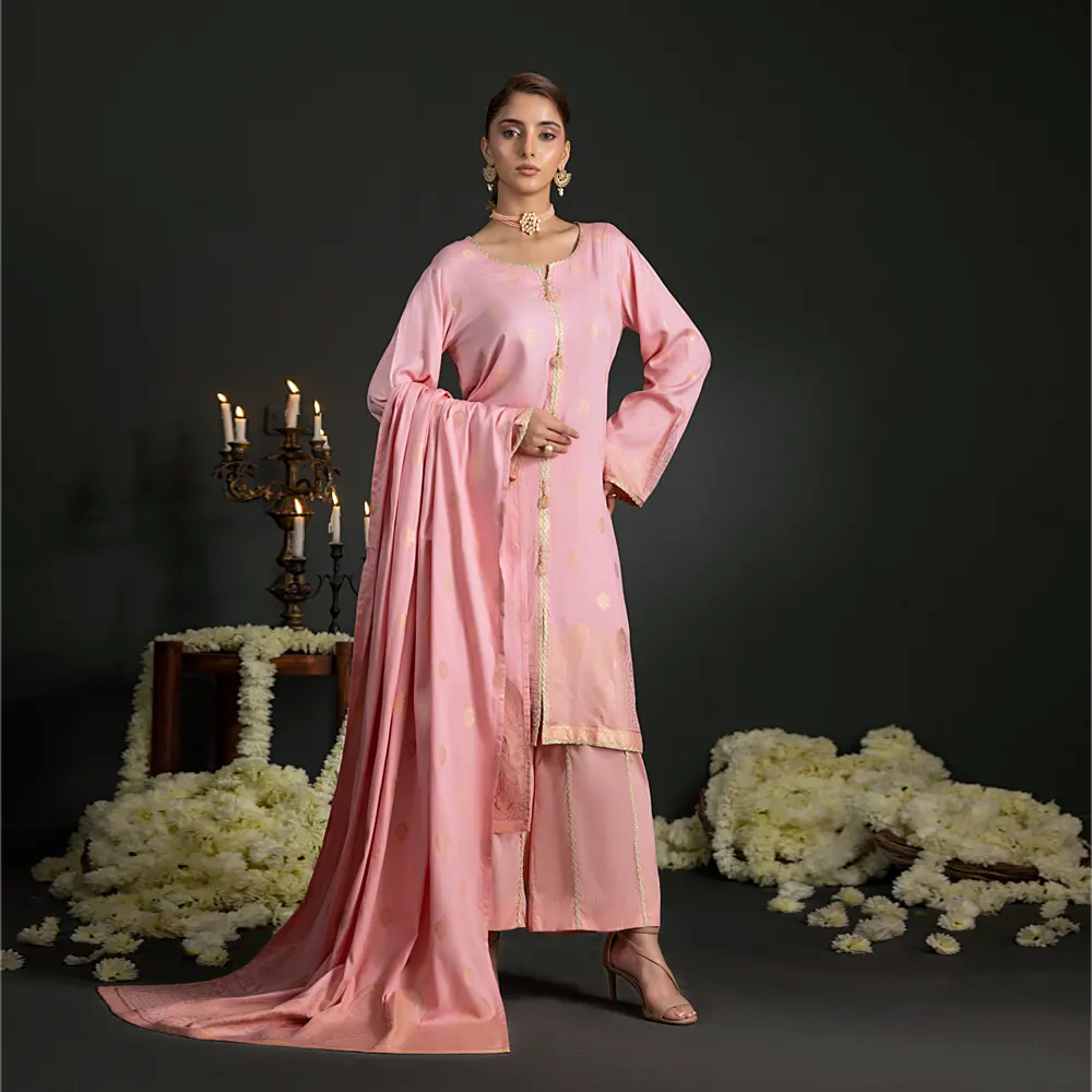 Lavender | Regalia 3pc Unstitched Jacquard Viscose
