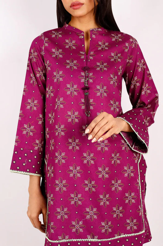 Magenta | Saya 2PC Unstitched Lawn Suit