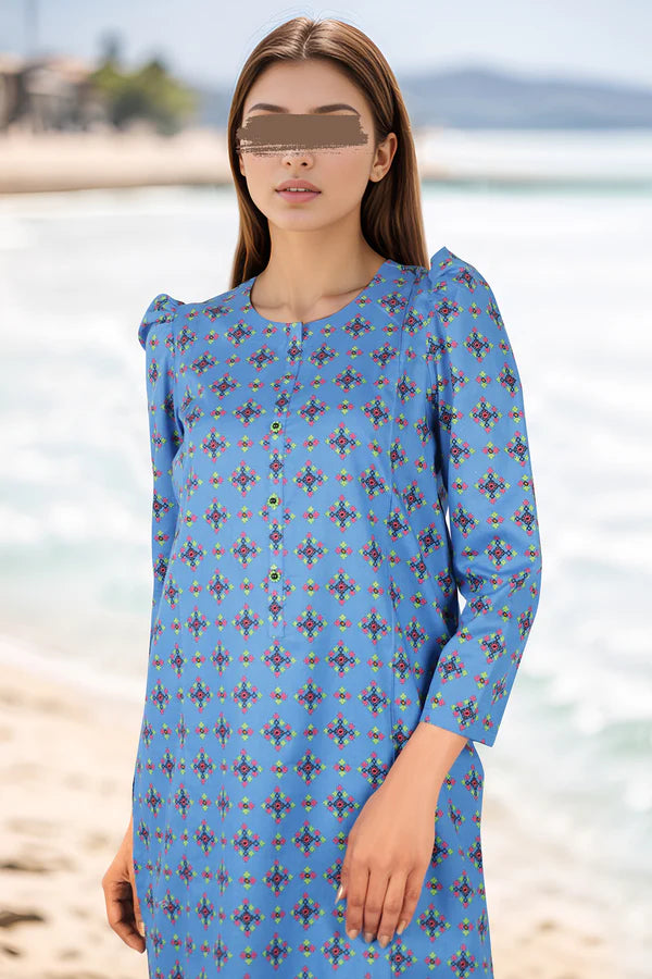 Blue | Saya 2PC Unstitched Lawn Suit