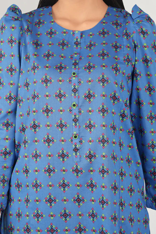 Blue | Saya 2PC Unstitched Lawn Suit