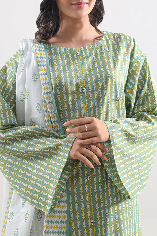 Green | Saya 2PC Unstitched Lawn Suit