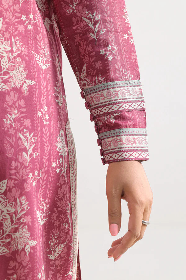 Pink| Saya 2PC Unstitched Lawn Suit