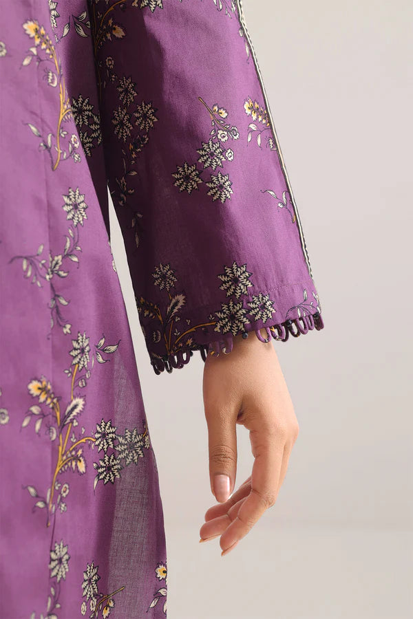 Purple | Saya 3pc Unstitched Lawn Suit