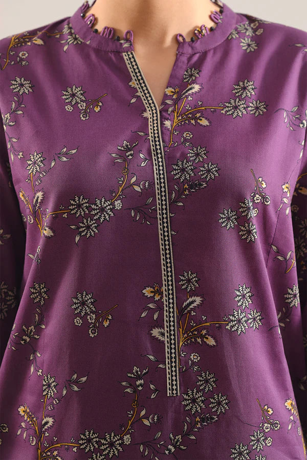 Purple | Saya 3pc Unstitched Lawn Suit
