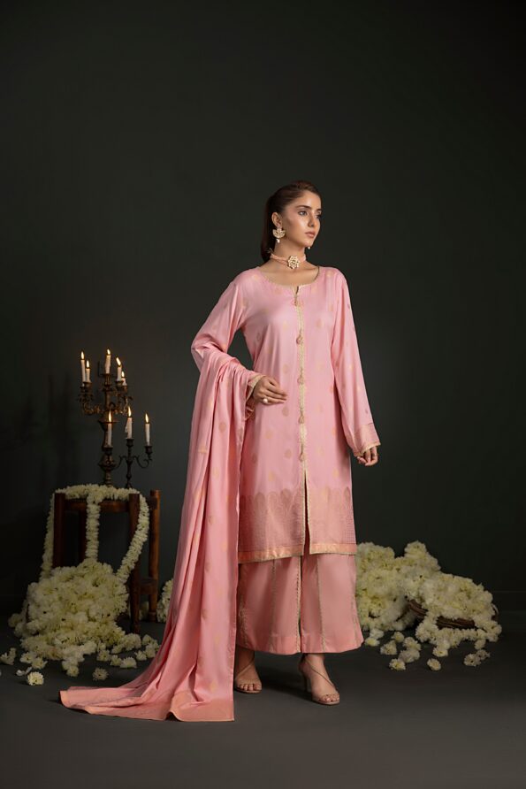 Lavender | Regalia 3pc Unstitched Jacquard Viscose
