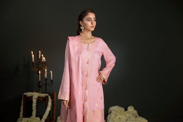 Lavender | Regalia 3pc Unstitched Jacquard Viscose