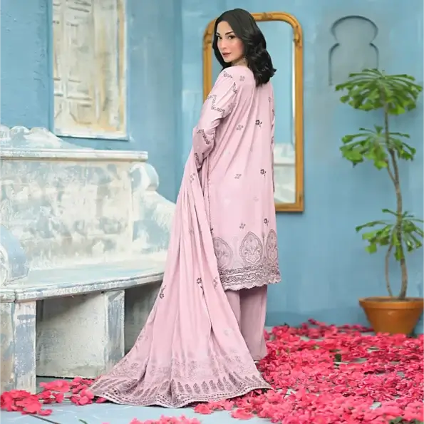 Lavender | Regalia 3pc Unstitched Jacquard Viscose