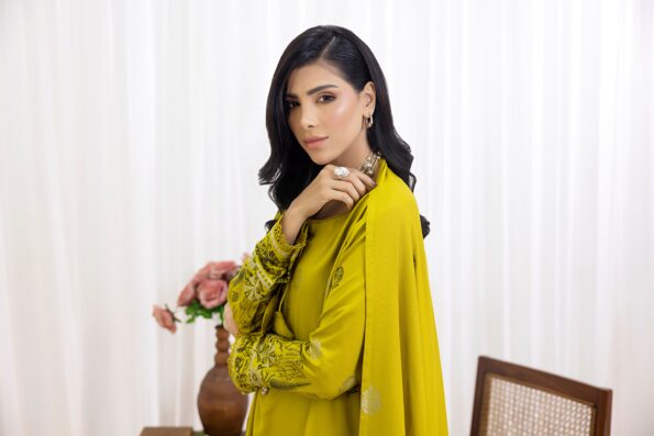 Mehndi Green | Regalia 3pc Unstitched Jacquard Viscose