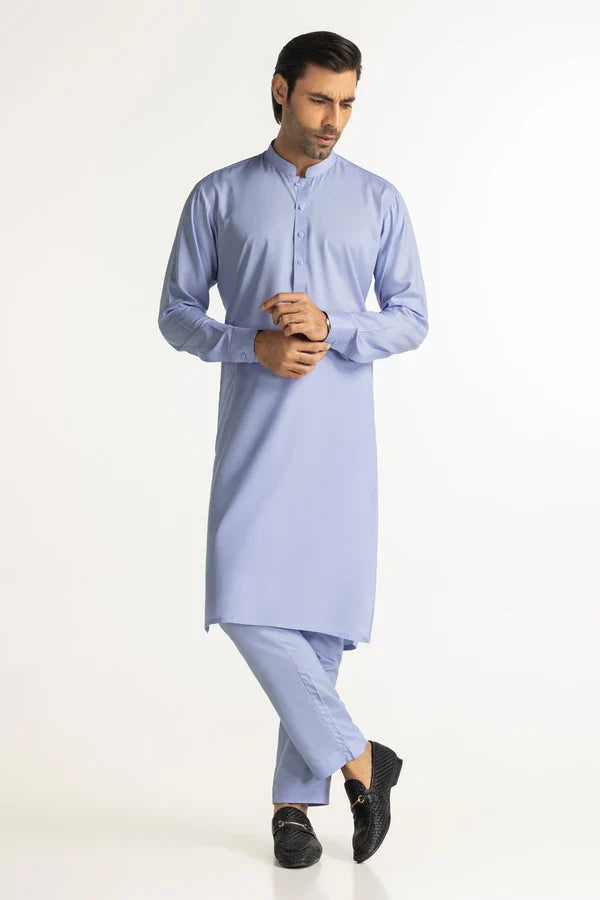 Sky Blue | Nishat Men's Unstitched Wash & Wear