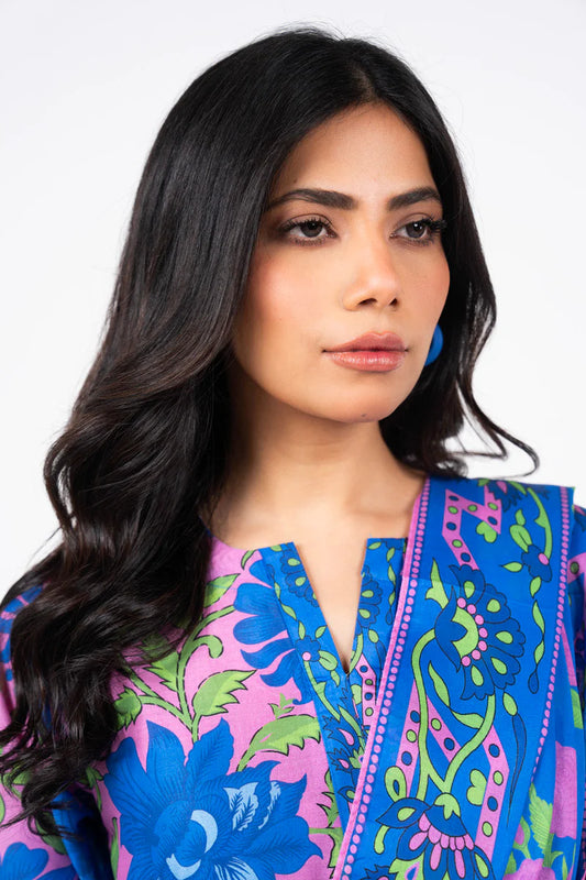 Alkaram 3pc Unstitched Khaddar Suit | Pink