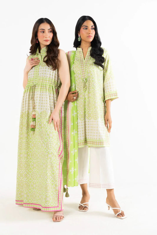Light Green | Al-Karam 2pc Unstitched Lawn Suit