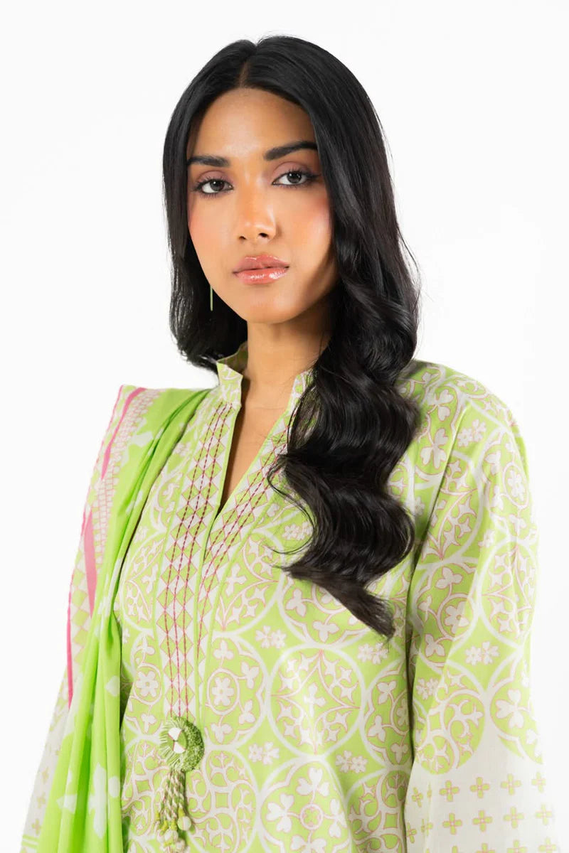 Light Green | Al-Karam 2pc Unstitched Lawn Suit
