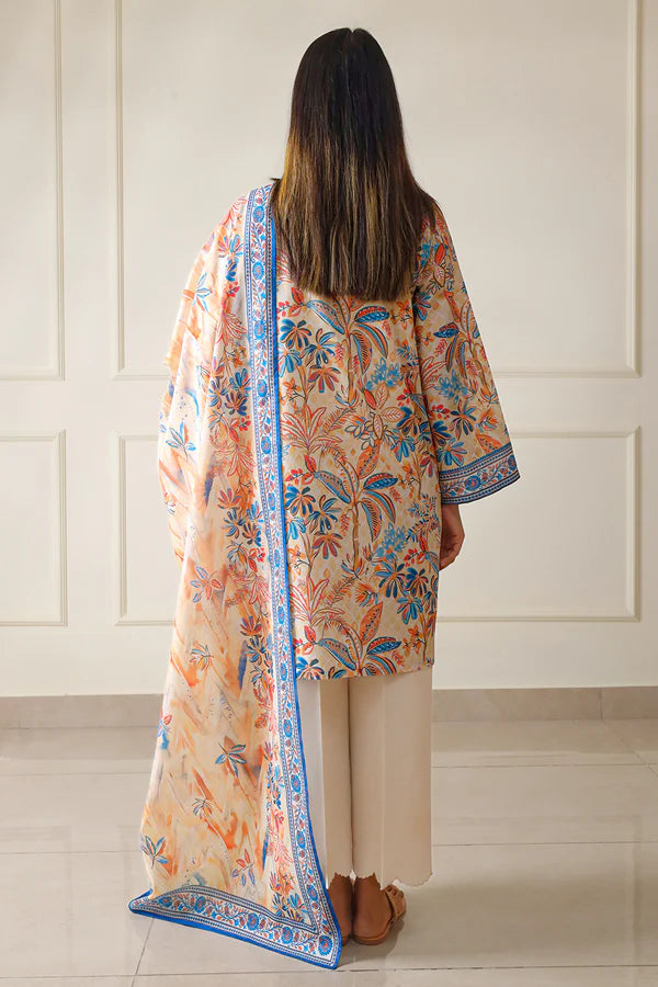 Off White | Saya 3pc Unstitched Lawn Suit