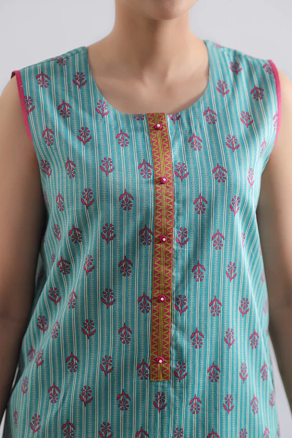 Sea Green | Saya 2PC Unstitched Lawn Suit