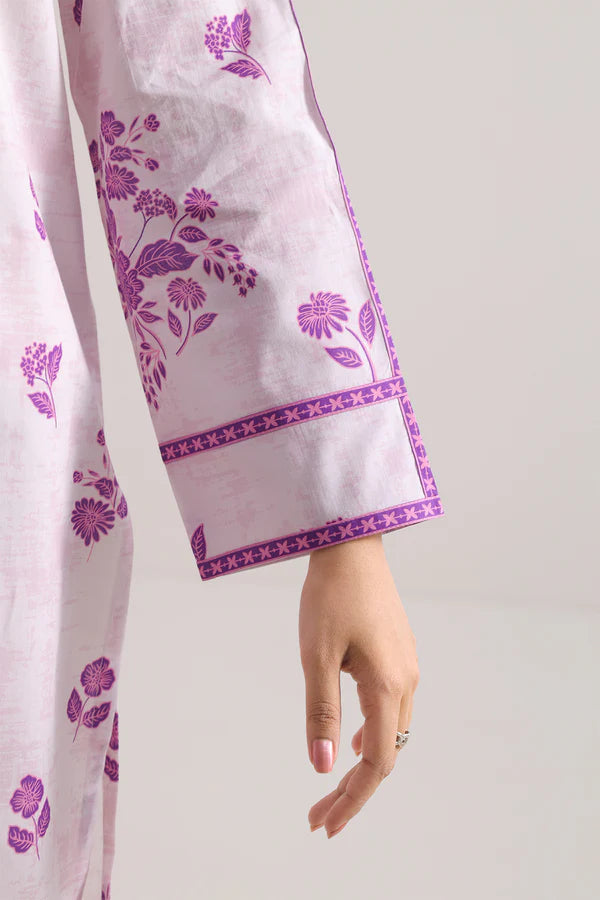 Lavender | Saya 3pc Unstitched Lawn Suit