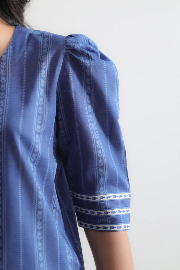 Blue | Saya 2PC Unstitched Lawn Suit