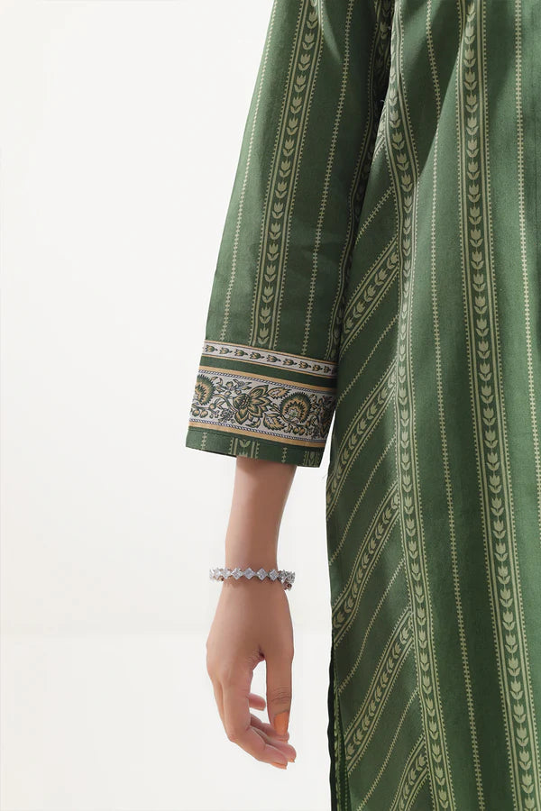 Green| Saya 2PC Unstitched Lawn Suit