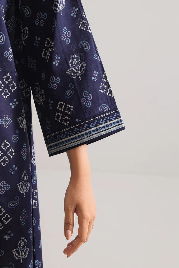 Blue | Saya 3pc Unstitched Lawn Suit