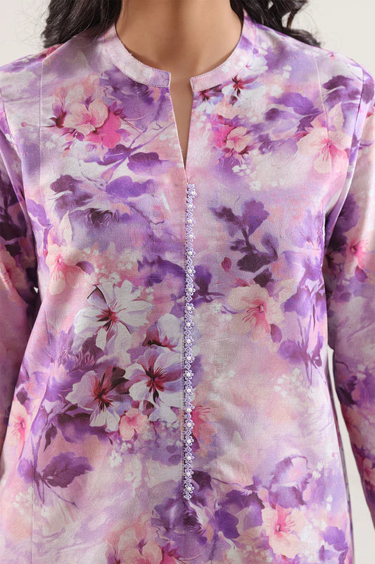 Lilac | Saya 3pc Unstitched Lawn Suit