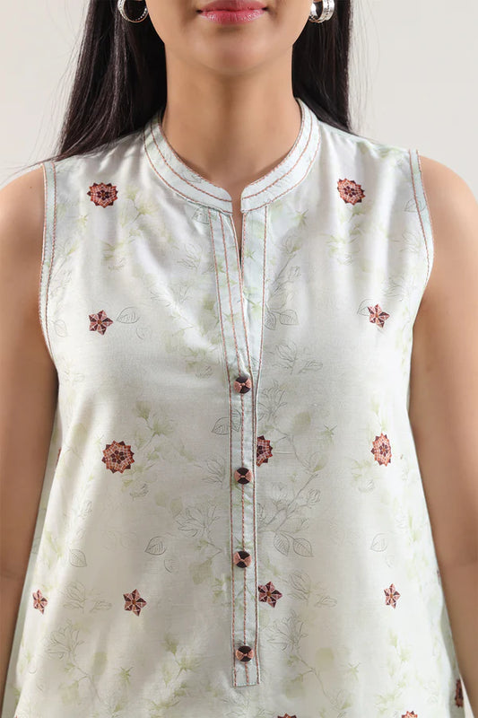 Ivory | Saya 3pc Unstitched Lawn Suit