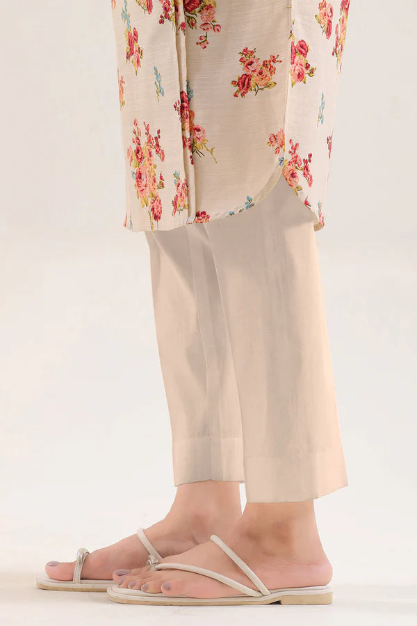 Saya 3pc Unstitched Khaddar Suit | Pastel Peach