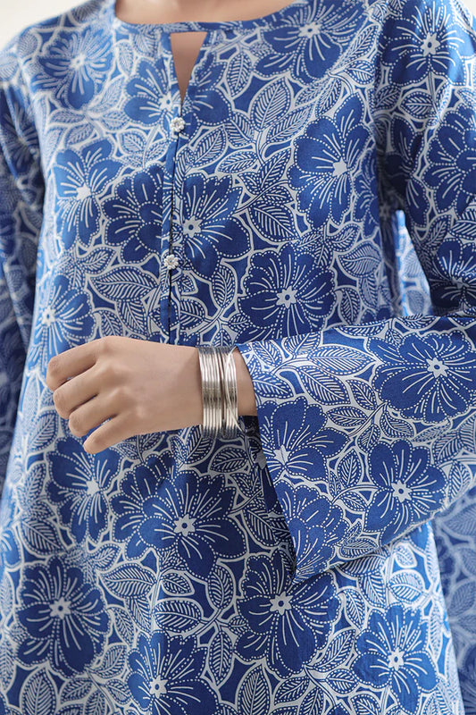 Saya 2pc Unstitched Lawn Suit | Blue