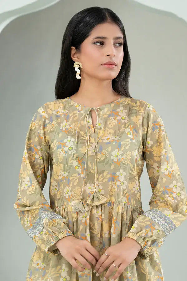 Green | Zellbury 2pc Unstitched Lawn