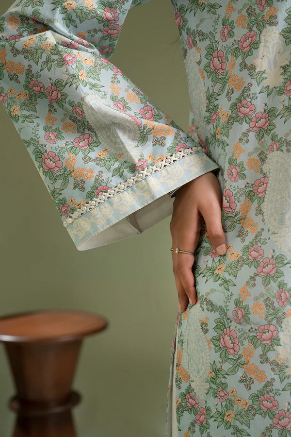 Sky Blue | Zellbury 2pc Unstitched Lawn Suit