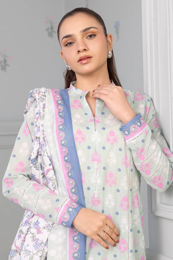 Mint Green | Zellbury 2pc Unstitched Lawn Suit