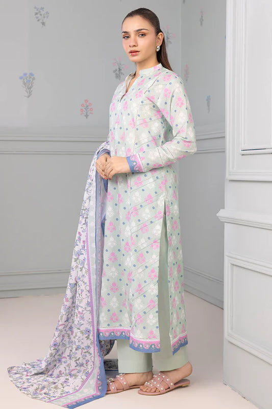 Mint Green | Zellbury 2pc Unstitched Lawn Suit