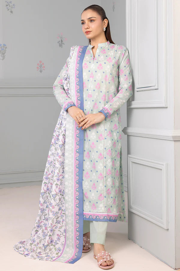 Mint Green | Zellbury 2pc Unstitched Lawn Suit