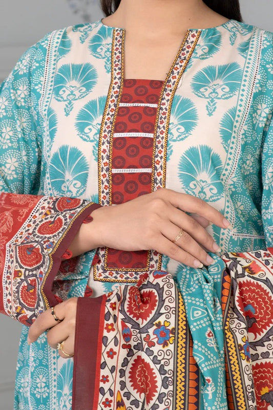 Aqua Zellbury 3pc Unstitched Lawn Suit – Stylish Pakistani Lawn Outfit 2025