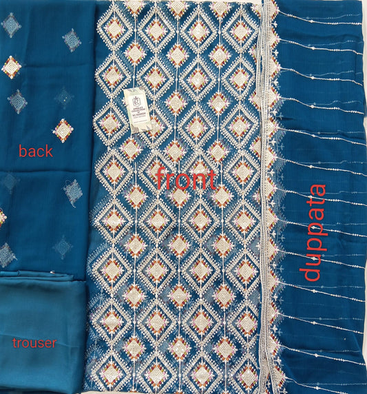 Zinc | Luxury Chiffon Embroidered