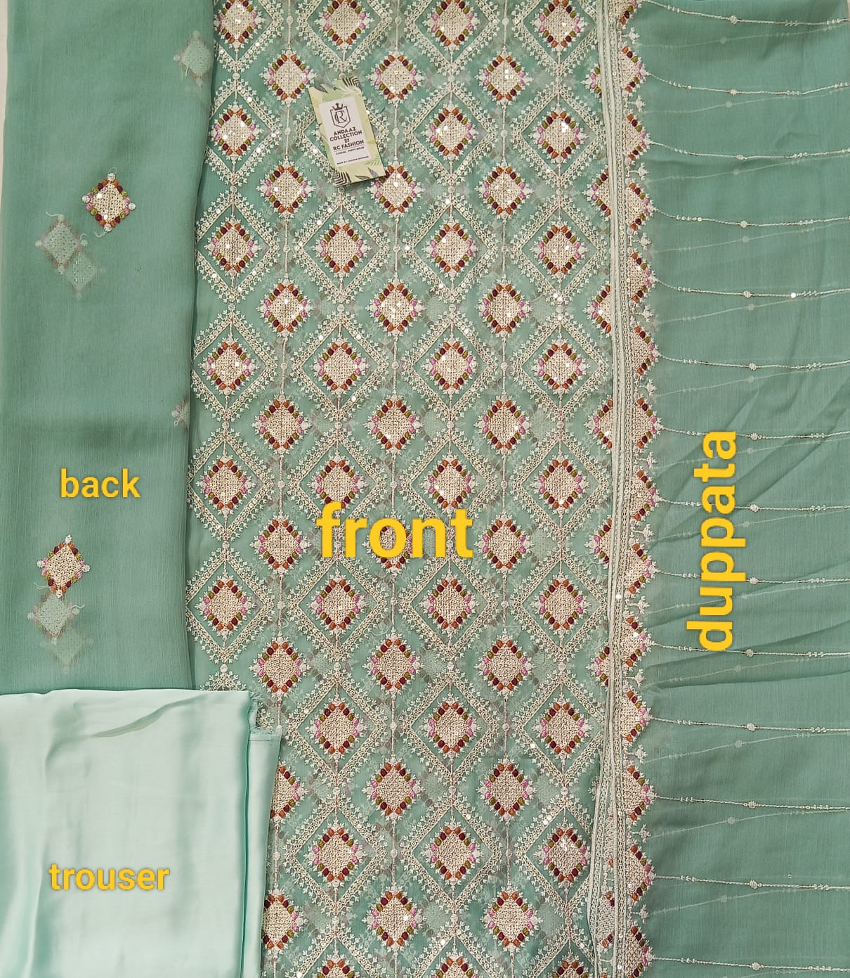 Sky Blue | Luxury Chiffon Embroidered