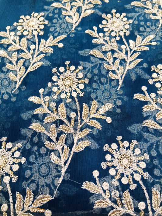 Zinc | Luxury Chiffon Embroidered