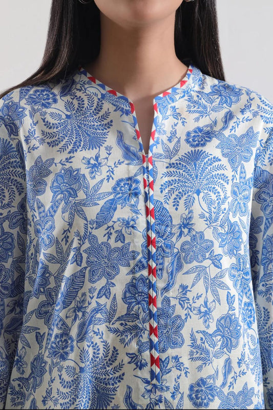 Cream | Saya 3pc Unstitched Lawn Suit