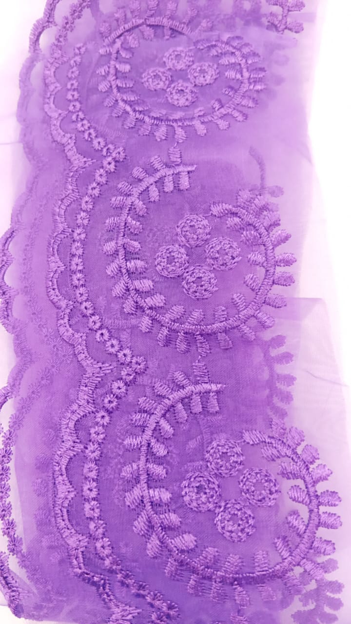 Purple | SAYA 3pc Unstitched Lawn Suit | Brenish
