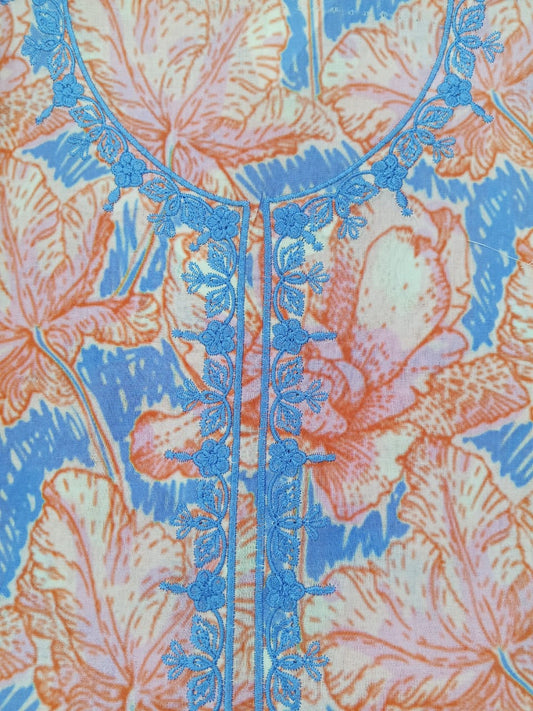 Pink | SAYA 3pc Unstitched Lawn Suit | Brenish