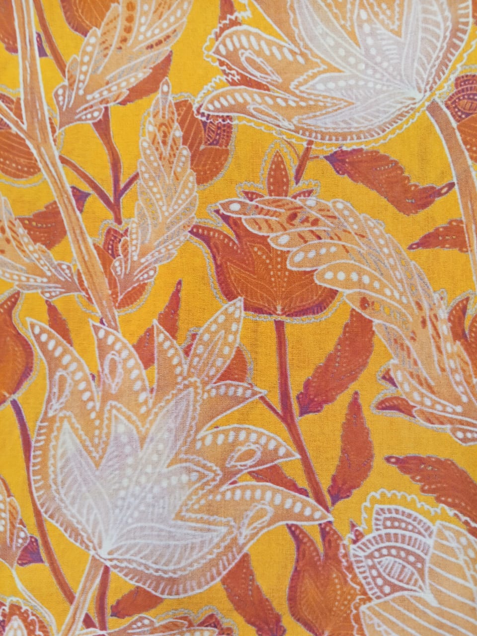 Yellow | SAYA 3pc Unstitched Lawn Suit | Brenish