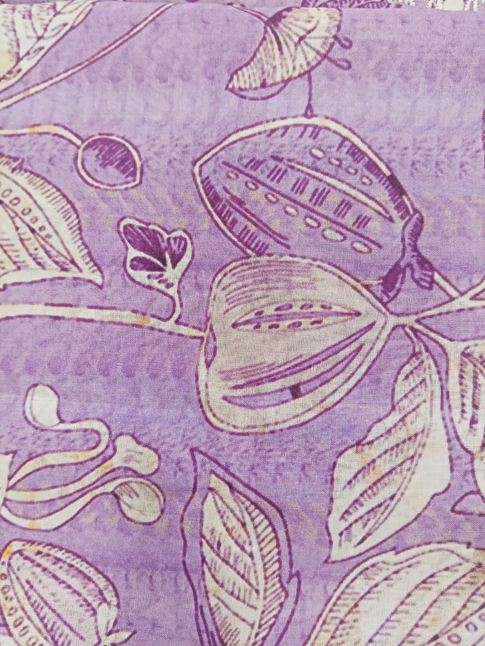 Light Purple | SAYA 3pc Unstitched Lawn Suit | Brenish