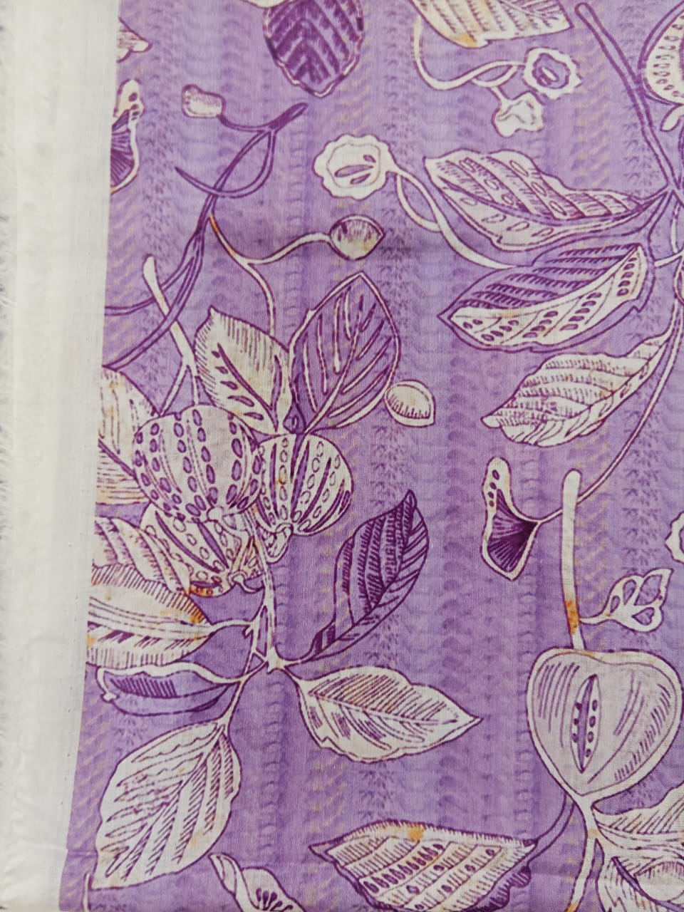 Light Purple | SAYA 3pc Unstitched Lawn Suit | Brenish