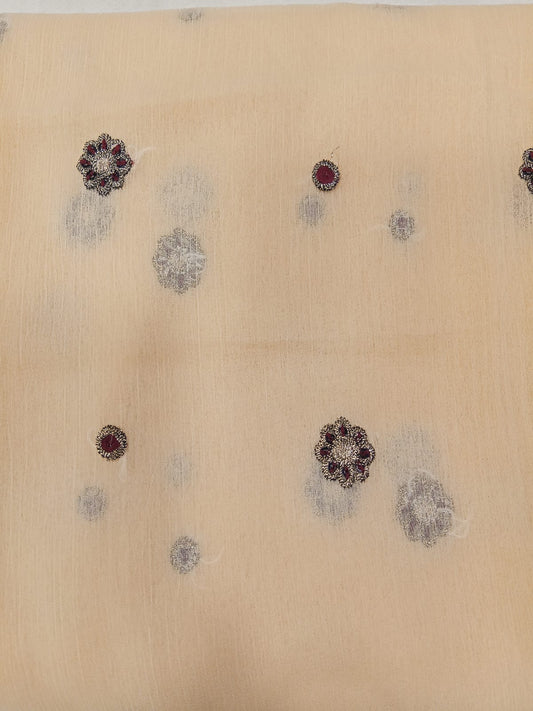 Light Salmon | Luxury Chiffon Embroidered