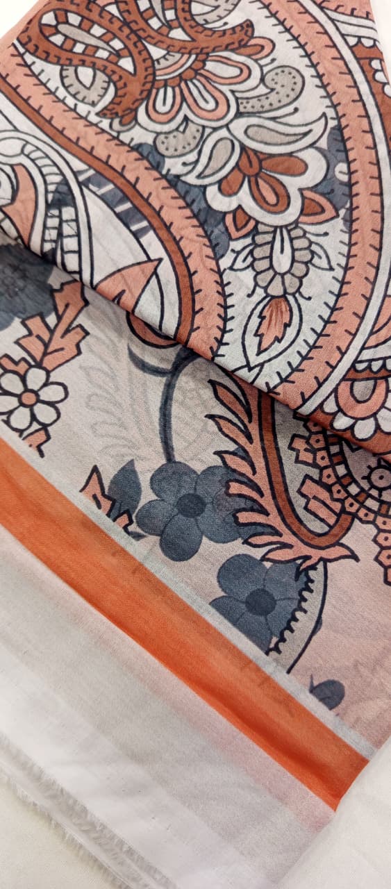 Gull BAHAR 3pc Unstitched Lawn Collection - Orange