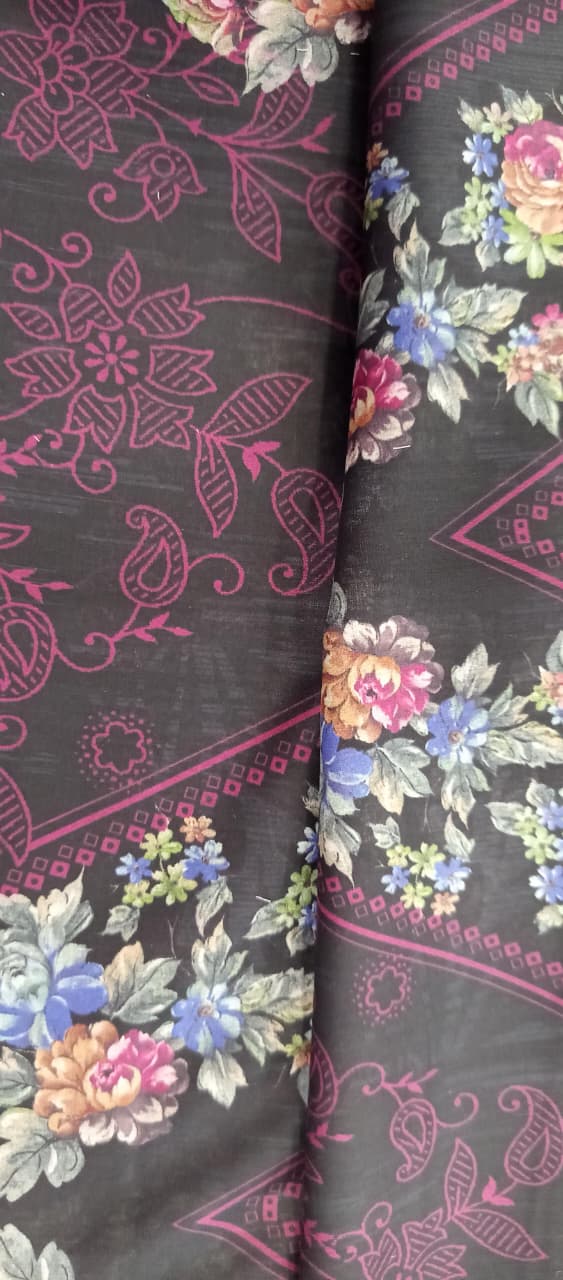 Gull Bahar by Binaas 3pc Unstitched Lawn Collection – Dark Deep Purple