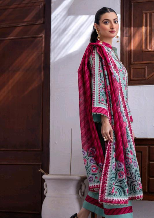 Green | Salina 3pc Unstitched Lawn Collection