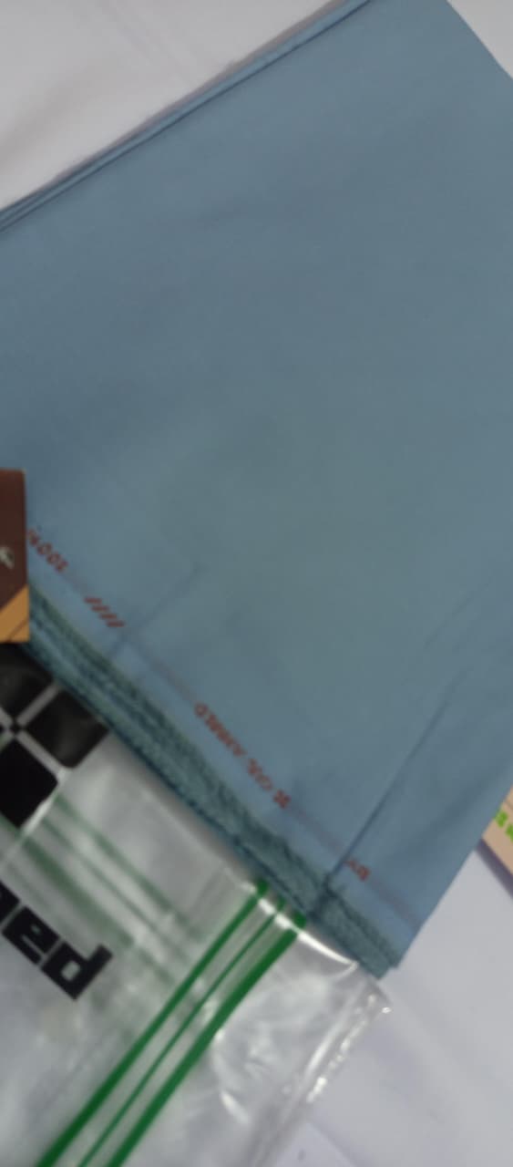 Sky Blue | Gul Ahmed Men's Unstitched Soft Cotton